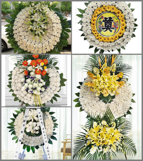 广东梅州市五华县安流镇半田村花圈速递